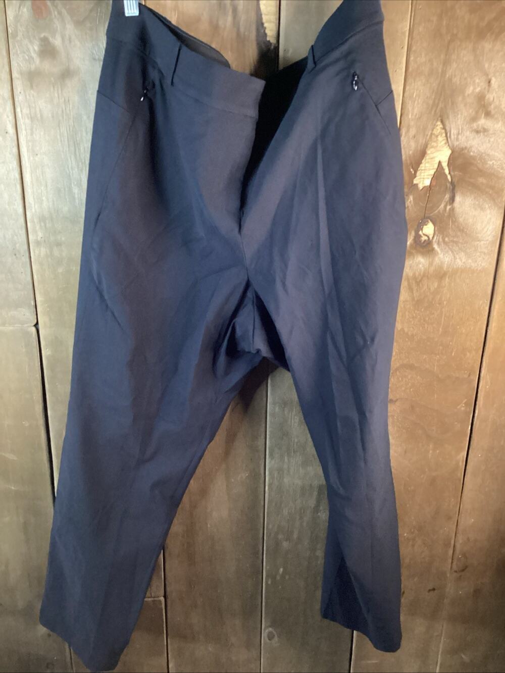 Lane Bryant The 4 Season Slim Ankle Mid Rise Black Pants Size 20